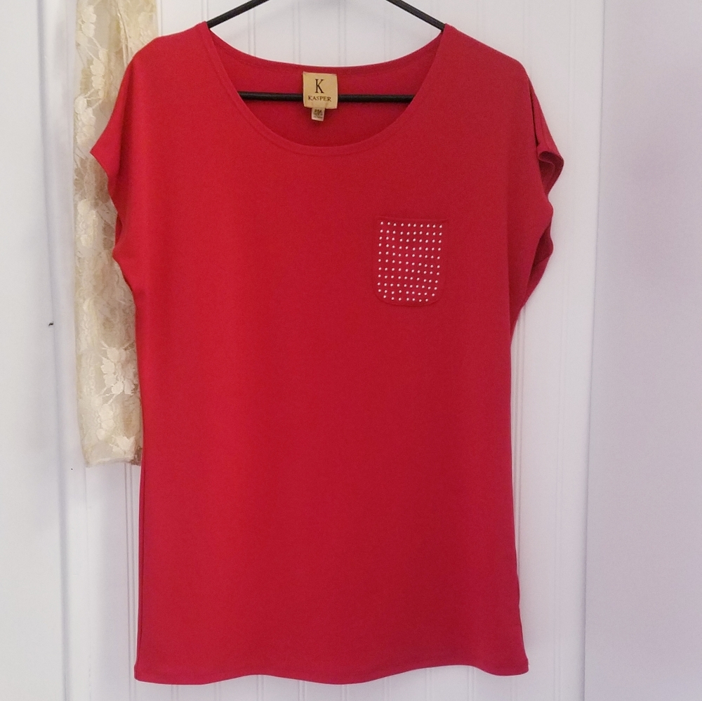 K Kasper blouse petite medium